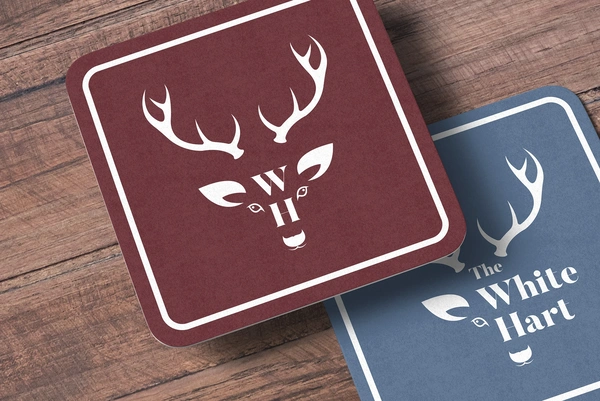 Logo Design for White Hart Public House